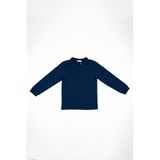 Adisia Erkek Bebek Polo Yaka Lacivert Sweatshirt - 9 - 12 Ay