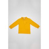 Adisia Erkek Bebek Sarı Polo Yaka Uzun Kollu Sweatshirt - 6 - 9 Ay