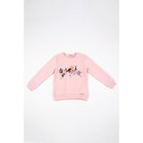 Adisia Kız Bebek Uzun Kollu Kuş Nakışlı Sweatshirt - Pembe - 1,5 - 2 Yaş