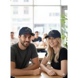 adissa collection Luxury Süet Görünümlü 16/12 Gabardin Unisex Şapka - Altın Nakışlı Lacivert Cap | Günlük & Spor - Standart