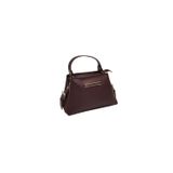 Adissa Collection Monokrom Boxy Omuz Çantası, Süet Görünümlü, Dikdörtgen, Klasik Zarif Tasarım, Altın Metal Detaylı, Çıkarılabilir Askılı, 22x13 cm (bordo)