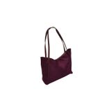 Adissa Collection Soft Maxi Yumuşak Omuz Çantası, 42x26 cm, Süet Görünümlü, Geniş Kapasiteli, Hafif, Klasik Zarif Tasarım, Kadın (bordo)