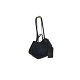 Adissa Collection Süet Görünümlü Maxi Shopper Çanta ve Mini Portföy Cüzdan Seti, 50x30 cm, 2 Parça (siyah)
