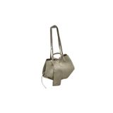 Adissa Collection Süet Görünümlü Maxi Shopper Çanta ve Mini Portföy Cüzdan Seti, Kahverengi, 50x30 cm, 2 Parça (açık bej)