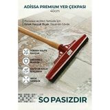 Adissa Premium Kırmızı Çekpas Çekçek Yersil Ucu 40 Cm Sağlam Kauçuk Dayanıklı Plastik (Sap Hariçtir)