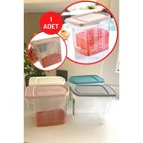 Adissa Saplı Erzak Kabı Matrix Bakliyat Kutusu Saklama Kabı 2,5 lt