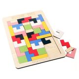 Adista Ahşap Blok Tetris Zeka Oyunu - Taba - Açık Kahverengi