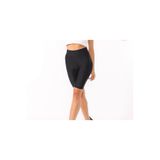 Adiyaro Disco Kısa Tayt, Yüksek Belli, Slim Fit, Siyah, L Beden