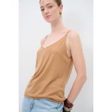 adL İp Askılı Triko Atlet - XL - Camel