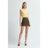 Adl Jakar Mini Etek Kahverengi 12746417001 - XL