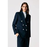 adL Kruvaze Gabardin Ceket Lacivert 11946920002 - XL - Dropsuz