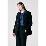 adL Kruvaze Gabardin Ceket Siyah 11946920002 - XS - Dropsuz