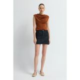 Adl Mini Denim Etek Indigo 12745534001 - Mavi - S