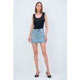 adL Mini Denim Etek