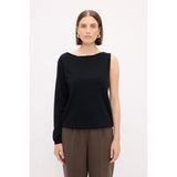 adL Moda Tutkusu Kayık Yaka Triko Kazak Siyah 139M2114000 - 001-Siyah - XL