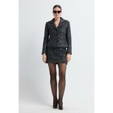 Adl Payetli Triko Etek Siyah 12745313000