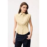 adL Pile Detaylı Kolsuz Gömlek Mint 13044815002 - XL