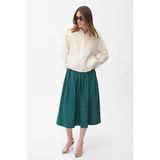 Adl Pileli Midi Boy Tafta Etek Yeşil 12746544000 - XS