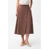 adL Pileli Midi Etek Kahve 12744992001 - S