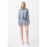 adL Pileli Mini Etek Lacivert 12746235000 - S