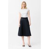 adL Poplin Midi Etek Siyah 12746698000 - XS