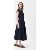 Adl Volanlı Denim Etek Lacivert 12746643000 - XS
