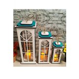 Adm Adimshops Dekoratif 3'Lu Set Mumluk,Ahsap
