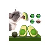 Adm Store Sevimli Yapışkanlı Kedi Çimi Avokado Catnip 360 Derece Dönen Kedi Nanesi Oyuncağı