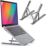 Adm Store Telefon Notebook Laptop macbook Yükseltici Stand Ayarlanabilir Kaliteli Paslanmaz Aleminyum Alışım - Gri