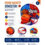 Admay Çocuk Mini Basketbol Potası Seti Toplu Askılı Basket Potası Ev Içi Eğlenceli Spor Oyuncağı