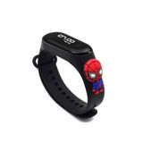 admay Örümcek Adam Spiderman Figürlü Dijital Led Çocuk Saati Dokunmatik Ekranlı Su Geçirmez