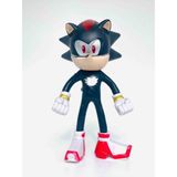 Admay Sonic Shadow Figür Oyuncak 15 cm | Koleksiyonluk Aksiyon Figürü, Dayanıklı Çocuk Oyuncağı - 01 - Siyah - Gri