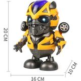 Admay Süper Dance Hero Kırılmaz Oyuncak Robot 20 cm Müzikli ve Işıklı Eğlenceli Sarı-Siyah Tasarım - Sarı - Siyah