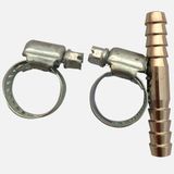 Admiral 10mm Kelepçeli Krom Pirinç Hortum Eki