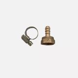 Admiral 12 Dişi Hortum Rekoru Krom Pirinç (Sabit) (6'li Paket)