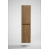 Adn Dizayn Banyo Boy Dolabı-Ahşap Mat Renkli Mdf-Asma Dolap - Teak