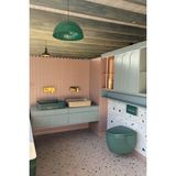 Adn Dizayn Mint Banyo Dolabı SETI-150 cm Çekmeceli Lake Banyo Dolabı - LED Aynalı Cam Raflı Lüks Modül - Çok Renkli
