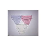 Adn Underwear Kız Çocuk 3'Lü Karışık Renkli Jakarlı Slip Külot, Kız Çocuk Iç Giyim, Gecelik