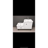 ADNAN MOBİLYA Abdest Lavabosu/Z Lavabo/İkili Lavabo/çocuk yaşlı lavabosu 100x45 cm