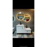 ADNAN MOBİLYA Abdestlik Lavabosu/Çiftli lavabo/Z Lavabo Çocuk Yaşlı Engelli Abdest lavabo sağ çukur 115 cm