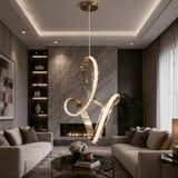 ADOĞAN Maisa Lüks Cristalya Serisi Orjinal Kaplamalı 3 Renk Ledli Modern LED Avize - Altın