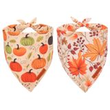 ADOGGYGO Sonbahar Köpek Bandana, Kabak Akçaağaç Yaprağı Sonbahar Şükran Günü Köpek Eşarp, Ayarlanabilir Fit Evcil Hayvan Güz Bandanaları Orta Büyük Köpekler Evcil Hayvanlar için (Büyük, Sonbahar)