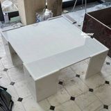 Adomar Marble Marmara Beyaz Mermer Orta Sehpa