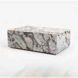 Adomar Marble Menekşe Küp Mermer Orta Sehpa