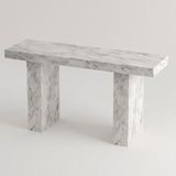 Adomar Marble Mermer Dresuar, Mermer Konsol - Beyaz