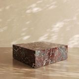 Adomar Marble Vişne Mermer Orta Sehpa, Rosso Levanto Orta Sehpa, 110X90X45, Cube911 - Kırmızı