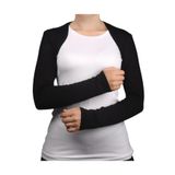 ADONİX 3 lü renk asorti Gipeli uzun kollu tesettür vücudu sarar yumuşak kumaş crop ceket bluz bolero