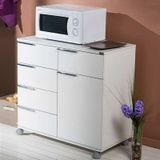 Adore Diamond MDL-05-BY-1-2 Lake Beyaz 5 Çekmeceli Banyo Dolabı