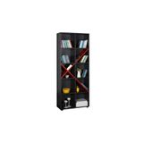 Adore Gaming Antrasit Kırmızı 75x188x30 cm 10 Raflı Kitaplık