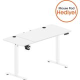 Adore Gaming Maestro-X Yükseklik Ayarlı Oyuncu Masası - Beyaz 140X72-117X60 Cm
